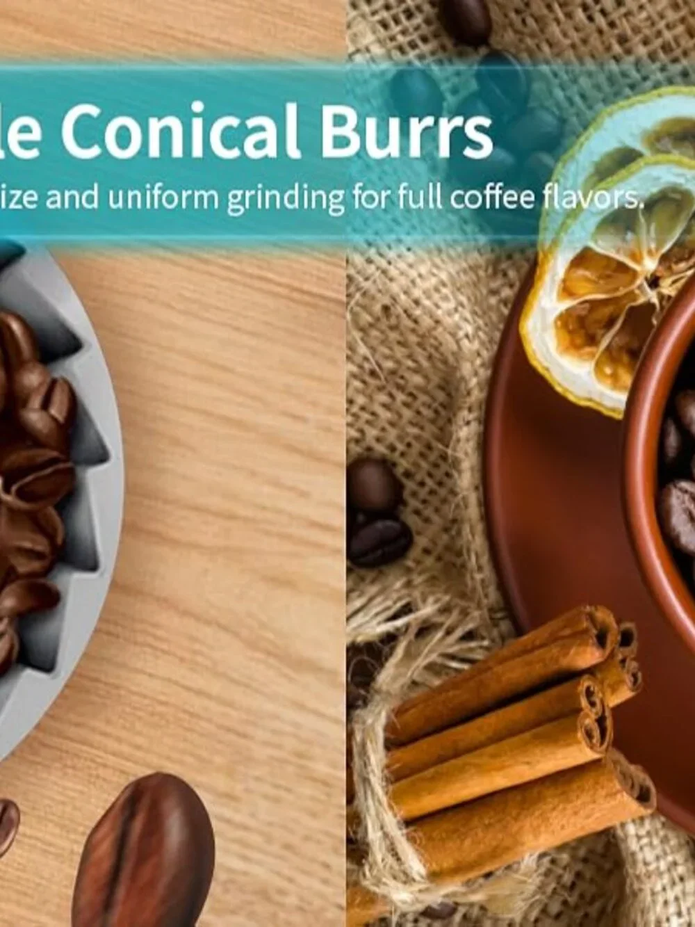 Gevi Burr Coffee Grinder, Adjustable Burr Mill with 35 Precise Grind Settings, - Picture 10 of 13